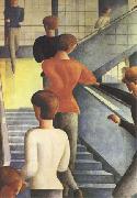 Oskar Schlemmer rBauhaus Stairway (mk09) oil painting
